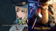 Puss in Boots reference (Image via YouTube/@JimmyChenGaming || IMDB)
